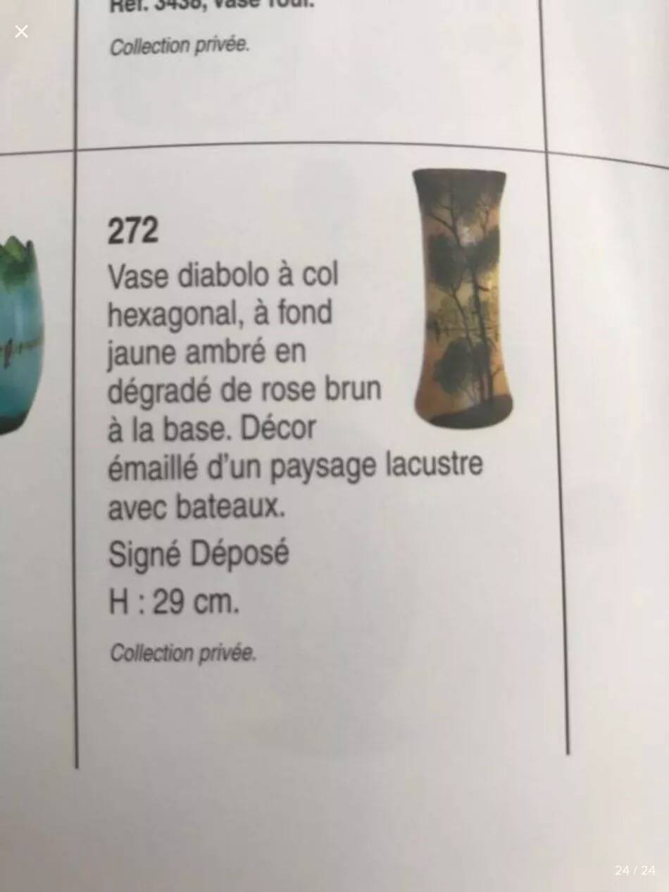 Diabolo Vase by Legras & Cie. - François-Théodore Legras