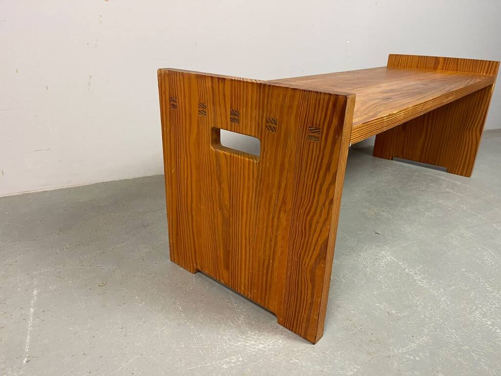 Rare Hans-Agne Jakobsson M 103 Pine Bench. Sweden, 1950s–60s. Ref.: SS2001