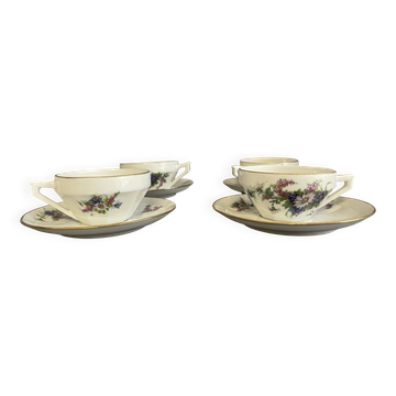 Tasses à café et soucoupe en porcelaine M&S