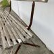 Banc de jardin pliant