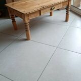 Raw wood coffee table in a country style