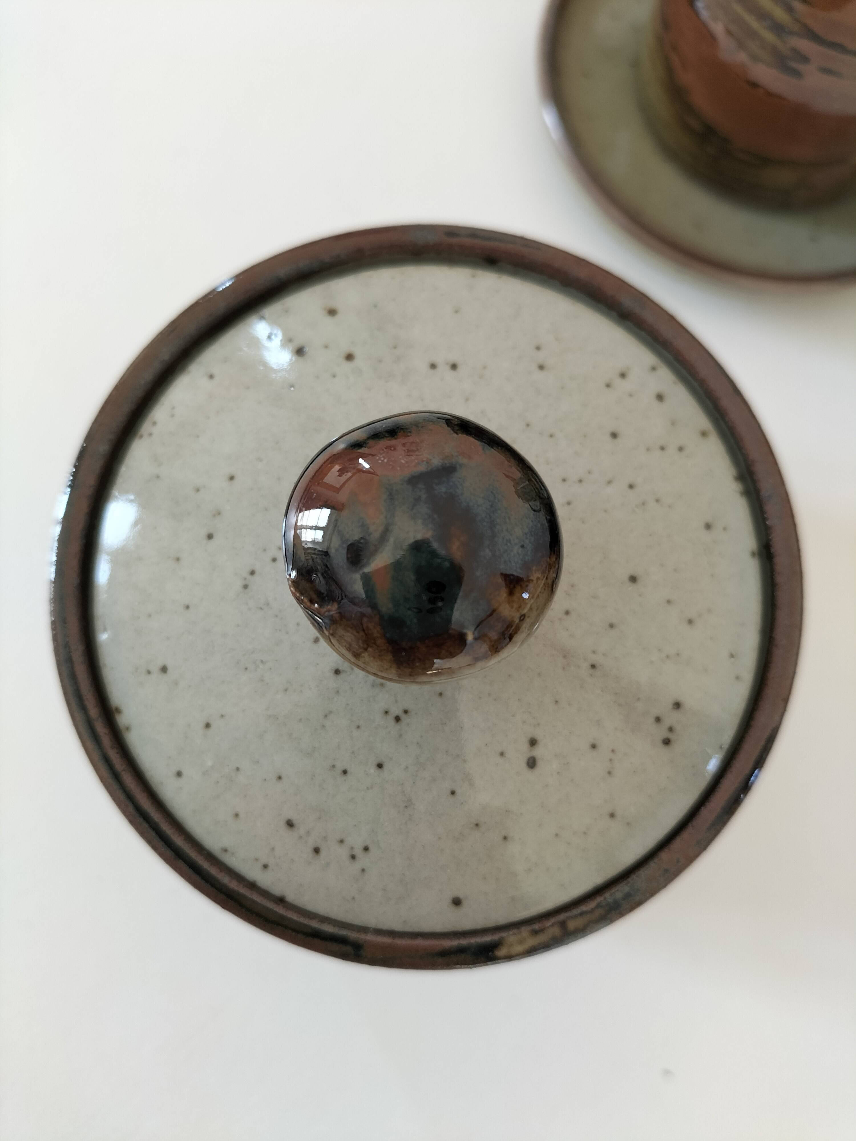 Vintage “Grès Paysan” glazed stoneware set