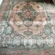Afghan rug in pastel colors