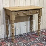 English fir desk table from the 1950s