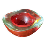 Alessandro Mandruzatto, Sommerso. Murano glass ashtray.