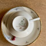 Dessert service: plates, cups and saucers