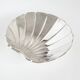 Grand plat en forme de coquillage plaqué argent