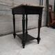 Console d'applique laqué noir sur chêne marbre de brèche pâté de foie style Napoléon III
