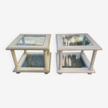 Set of two coffee end tables