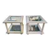 Set of two coffee end tables