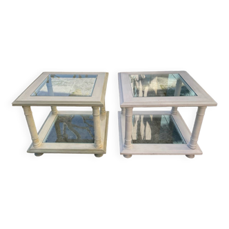 Set of two coffee end tables