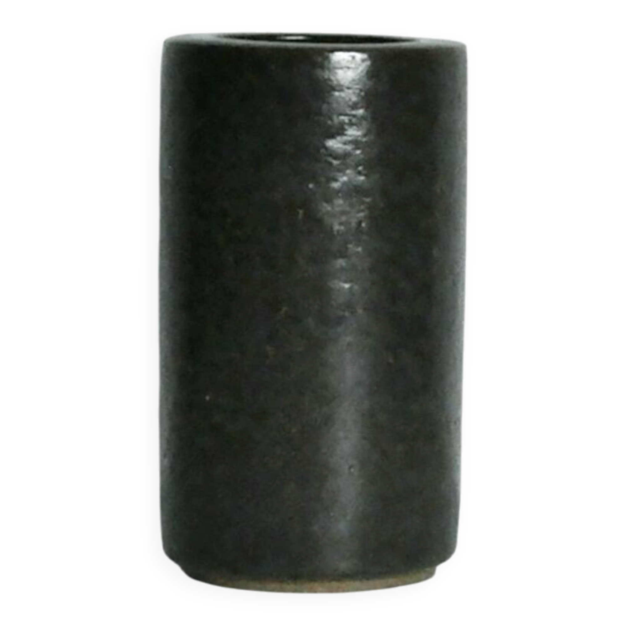 Vase en céramique aux tons terreux marron et vert par Palshus, Danemark, années 1960