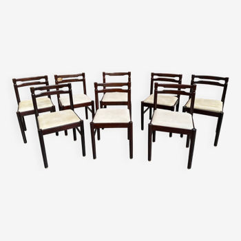 Suite of 8 60's chairs