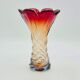 Labelled vintage italian twisted murano glass vase, 1960s