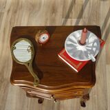 Small walnut bedside table in Louis XV style.