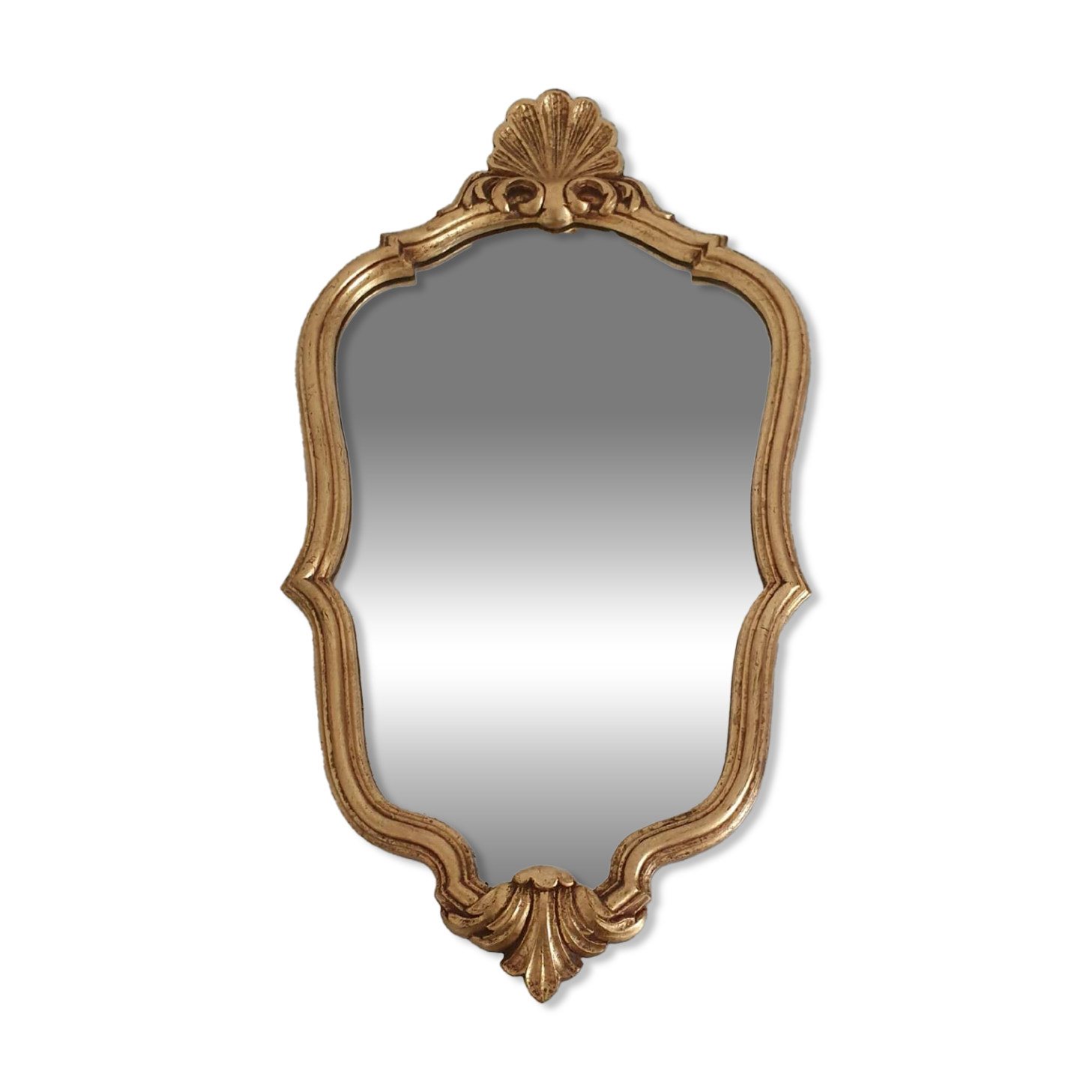 Louis XV style gilded rococo mirror