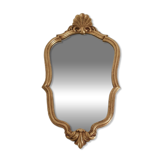 Louis XV style gilded rococo mirror