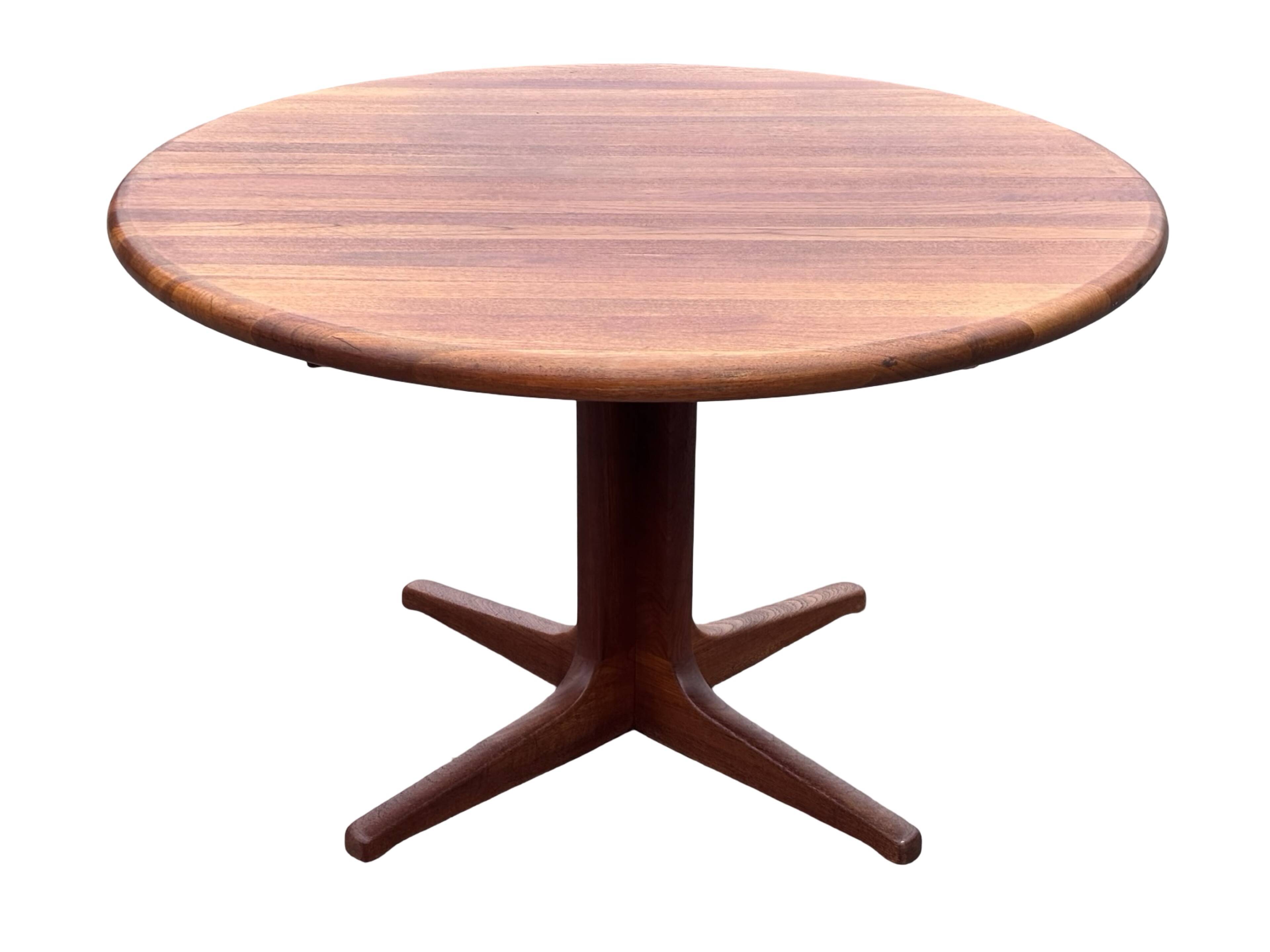Vintage Teak Glostrup Dining Table Extendable Oval 1970s