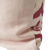 Pink / raspberry ikat style ottoman cushion cover - 50 x 50