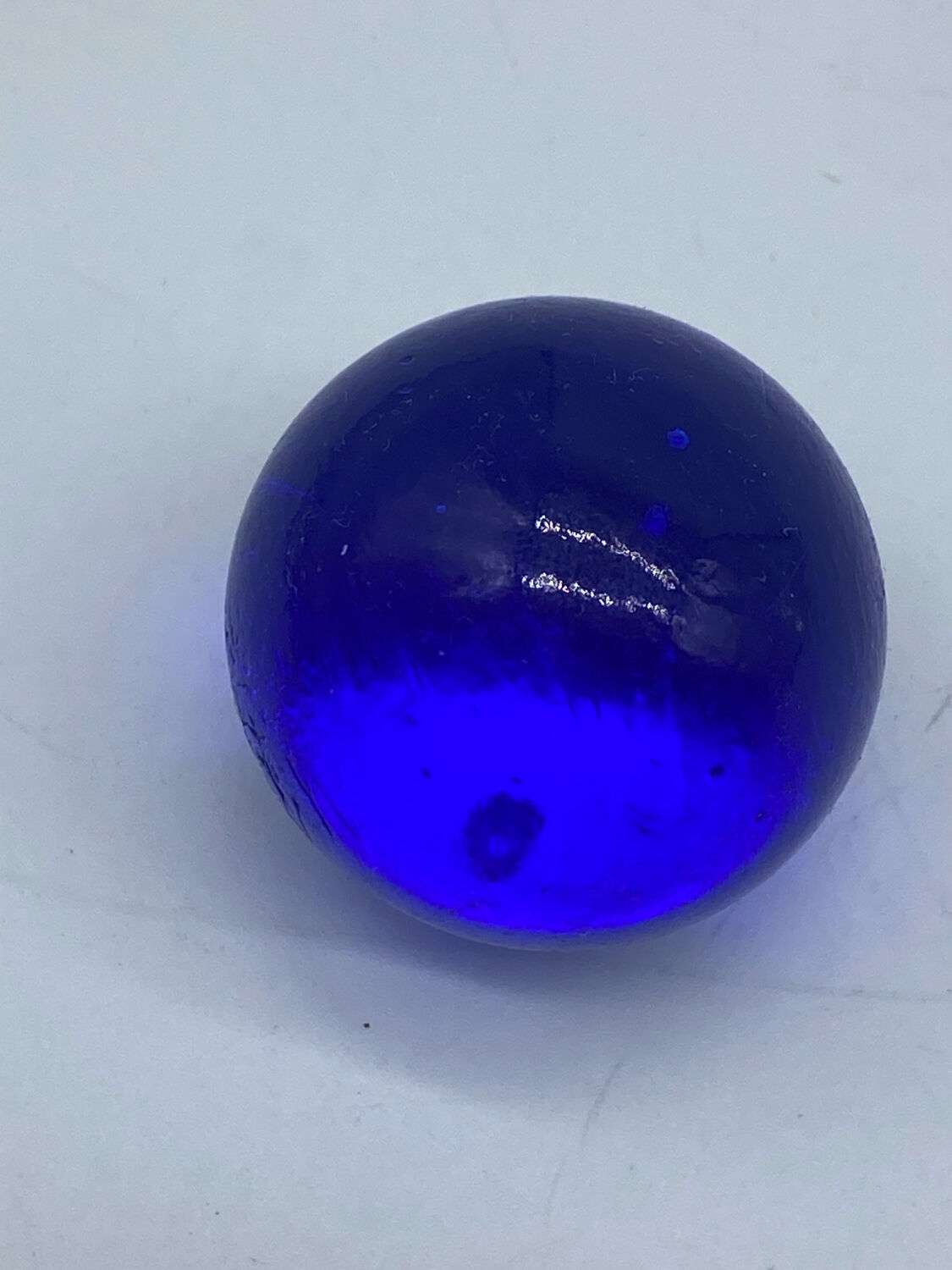 Daum France 🇫🇷 blue ball ashtray / pocket emptier