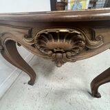 Louis XV style desk in solid walnut, 19th century