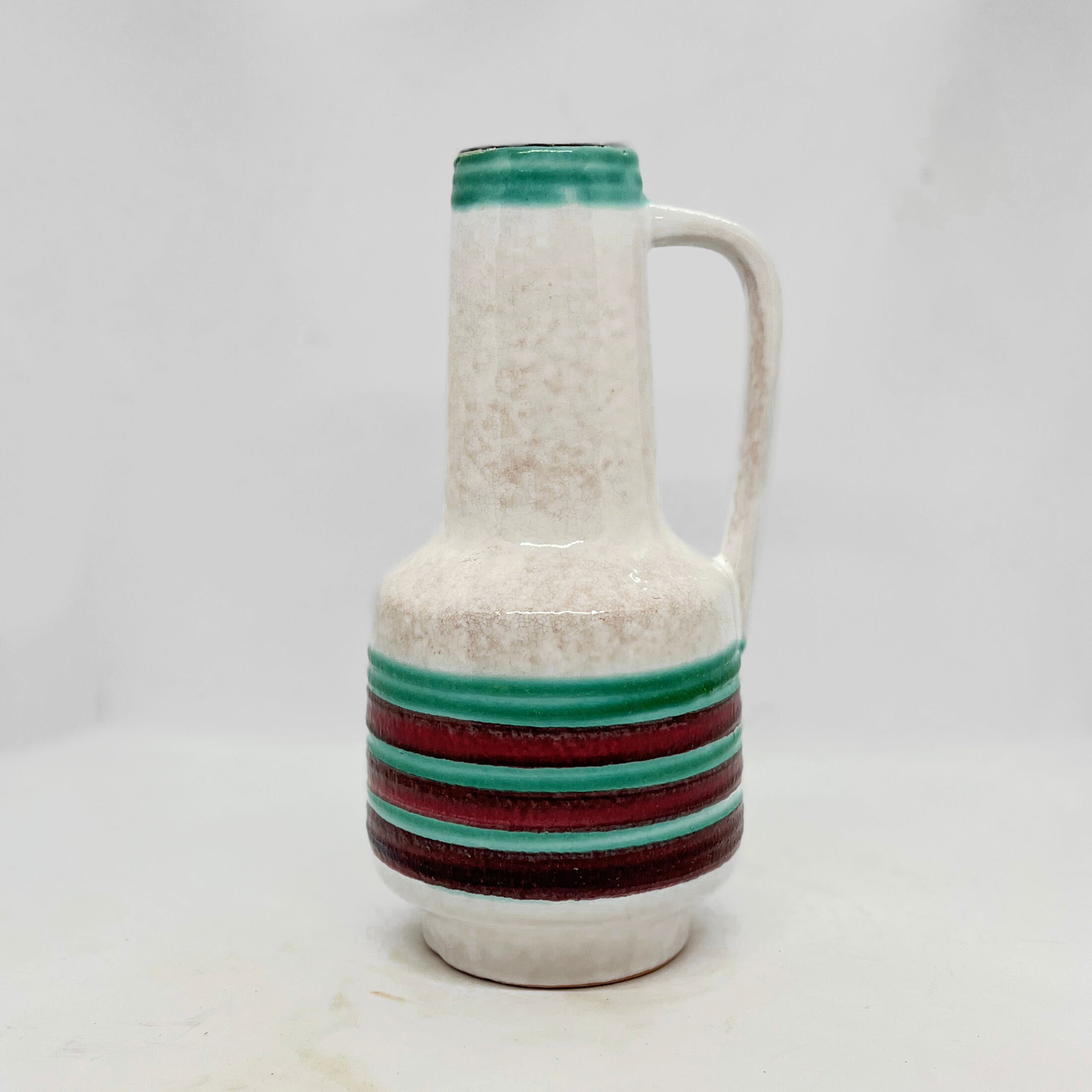 Ceramic vase with handle VEB Haldensleben, Germany, 1970s