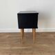 Black bedside, a drawer