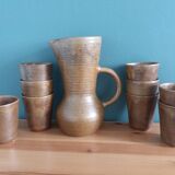 Digoin stoneware cider or orangeade service