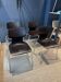 Set of 4 Pagholz Flototto wenge and chrome chairs 1970 Germany