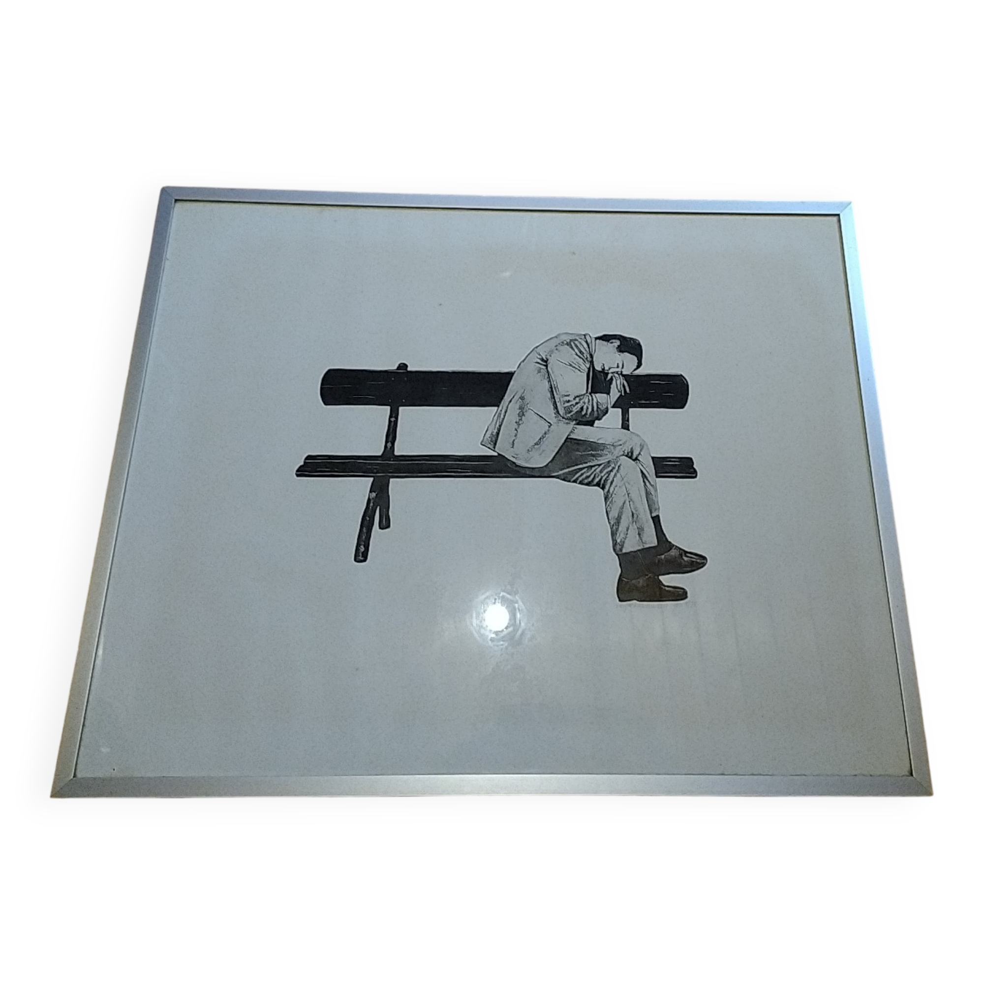 Arja Van Den Bergh. The nap on the bench. Signed and numbered.