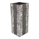 Vase en céramique brutaliste européen des années 1970 – forme haute et texturée, typique du style moderne du milieu du siècle.
