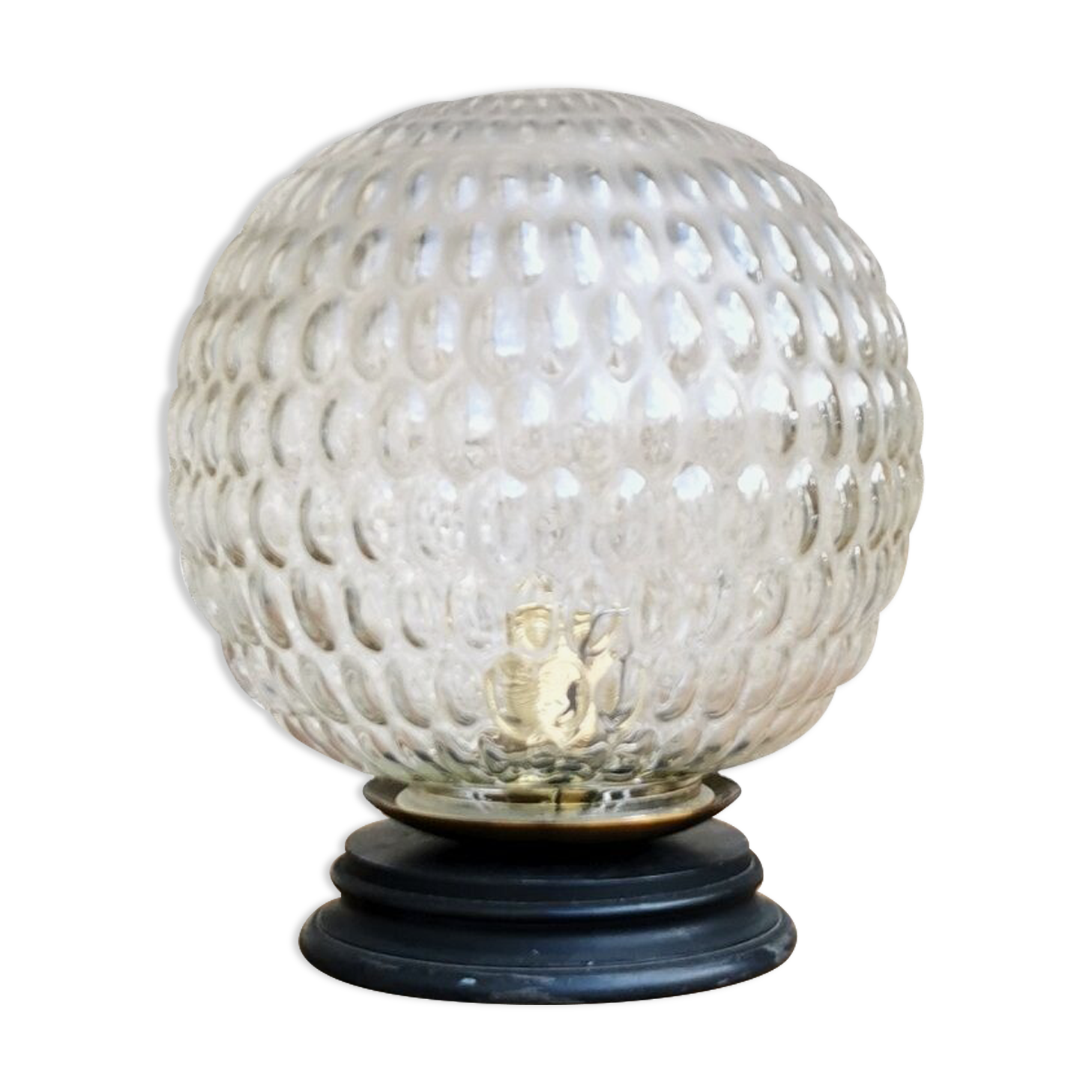 Table lamp, old vintage globe