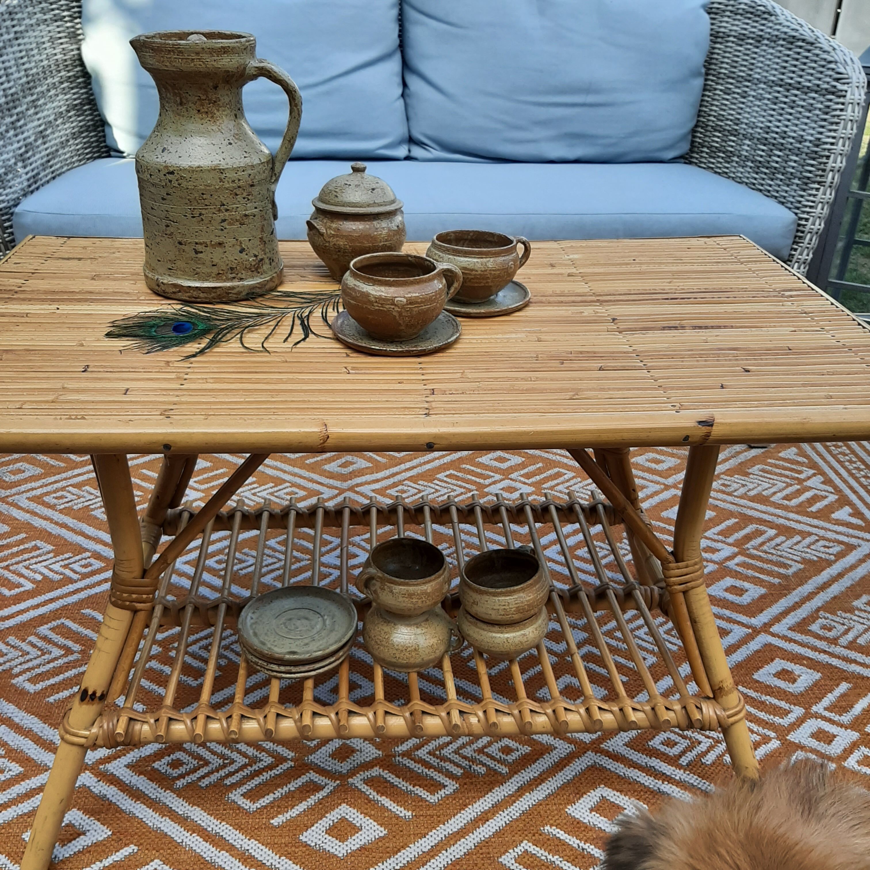 Vintage stoneware coffee service