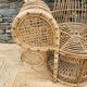 Fauteuil Emmanuel en rotin et osier naturel