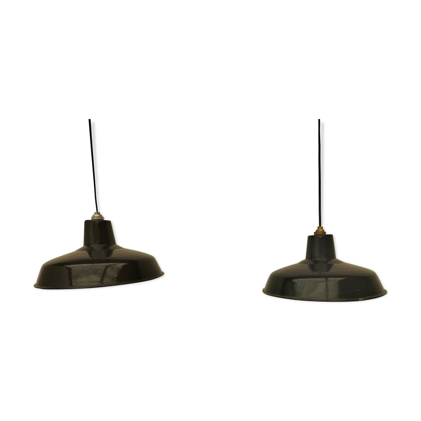 Pair of antique lamps