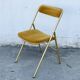 Set of 4 folding velvet chairs, Souvignet brand