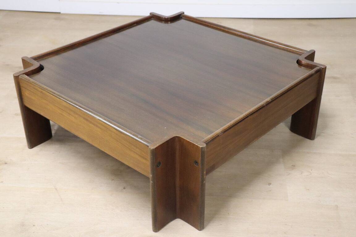 “Zelda” coffee table by Sergio Asti in rosewood, 1960
