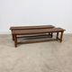 Pair of Antique Oak Benches with Turned Legs
