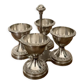 Set of 4 silver-plated shells