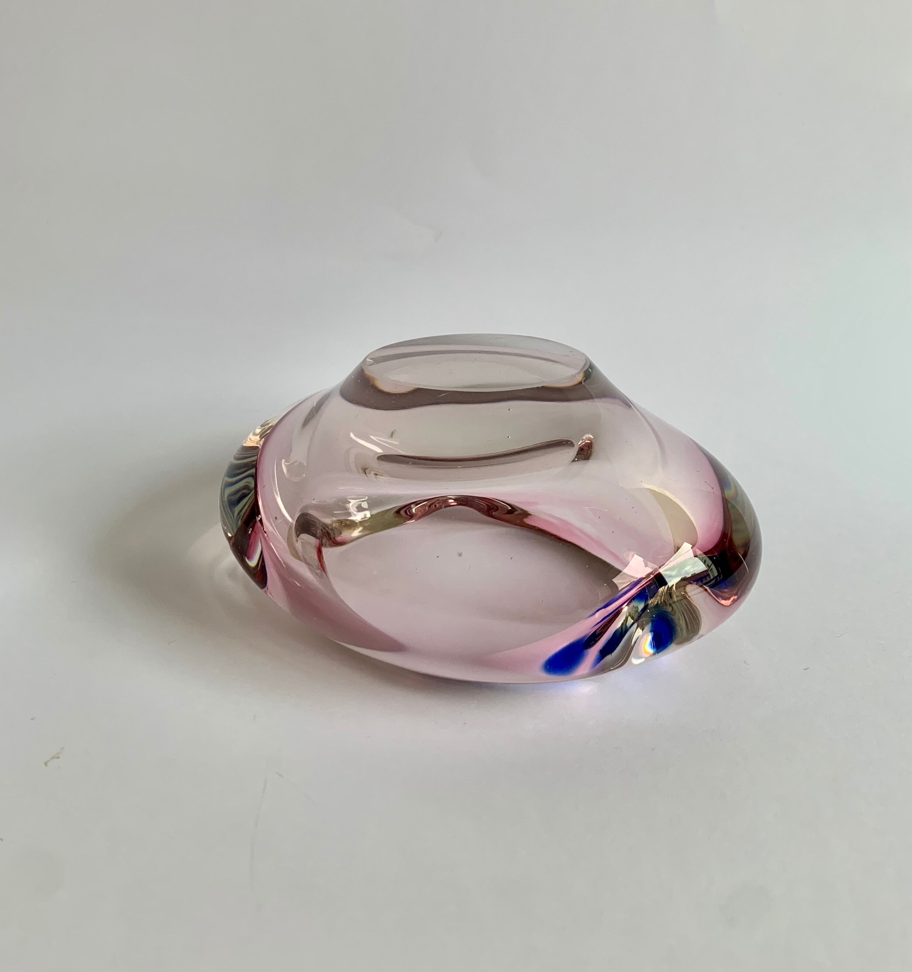 Ashtray by Jozef Hospodka for Chribska Sklarna, 1960