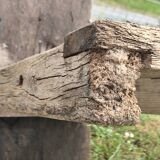Old small 160 cm carpenter's workbench in solid oak