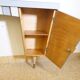 Vintage dressing table with gold trim and mirror, 1950s/1960s