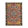 Handmade antique turkish kilim oriental medallion carpet area rug- 219x324cm