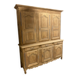 Buffet deux corps louis XV en bois brut