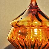 Large orange Bohemian crystal candy maker