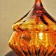 Large orange Bohemian crystal candy maker