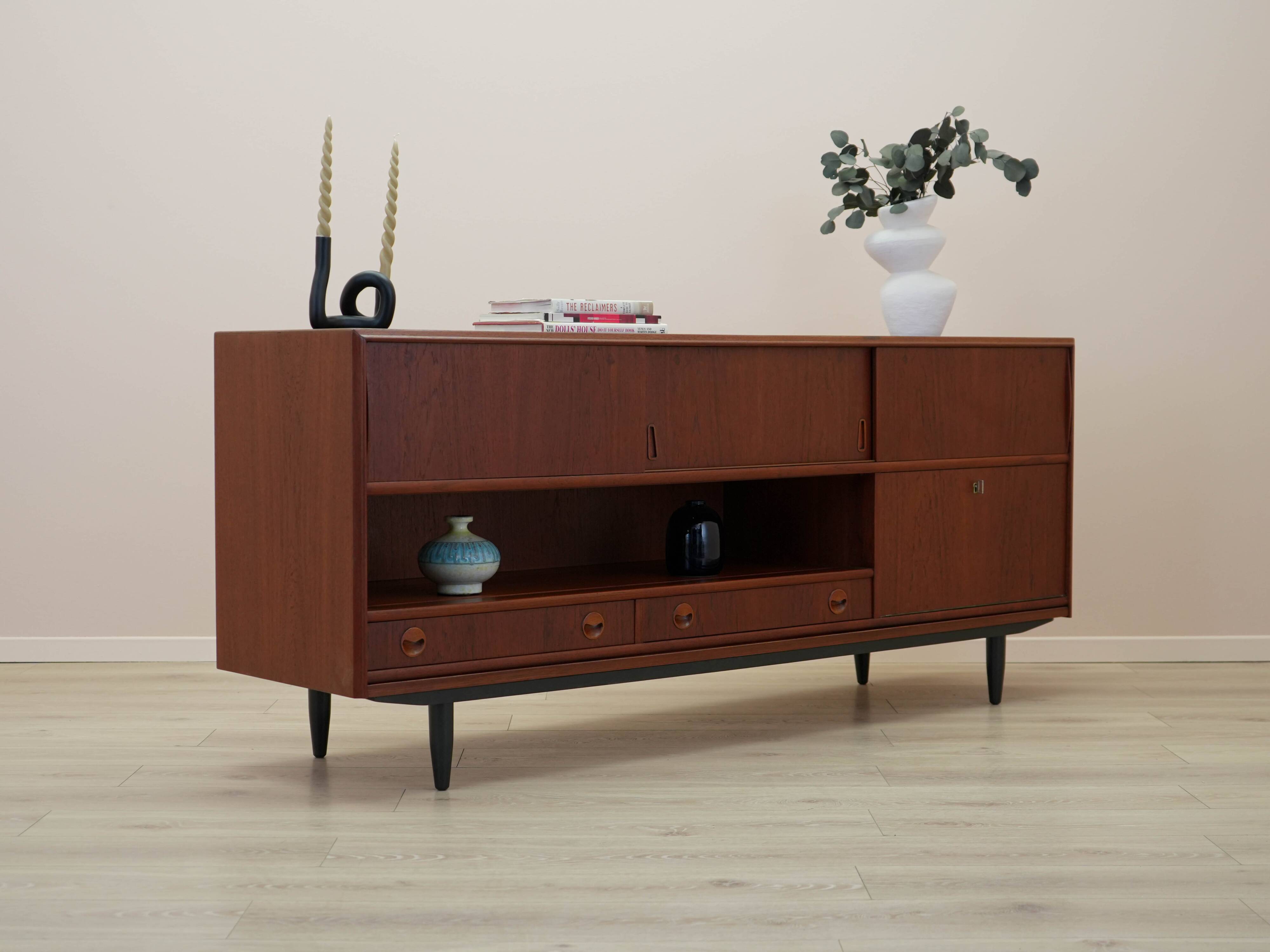 Teak sideboard, Danish design, 1970s, made in Denmark