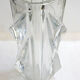Crystal vase, triangle relief