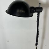 Vintage black metal floor lamp from the 70s