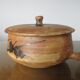 Plat " Poterie de la Colombe " en grès années 50 60